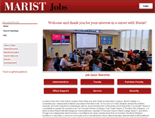 Tablet Screenshot of jobs.marist.edu