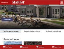 Tablet Screenshot of marist.edu