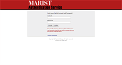 Desktop Screenshot of login.marist.edu