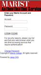 Mobile Screenshot of login.marist.edu