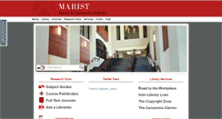 Desktop Screenshot of library.marist.edu