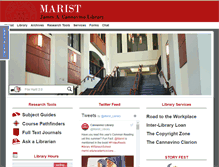 Tablet Screenshot of library.marist.edu