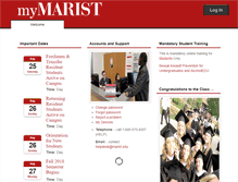 Tablet Screenshot of my.marist.edu